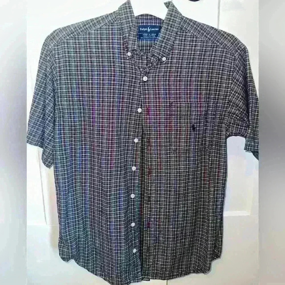 Kids Ralph Lauren Short Sleeve Button Down - Picture 1 of 3